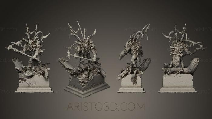 Figurines heroes, monsters and demons (STKM_0295) 3D model for CNC machine